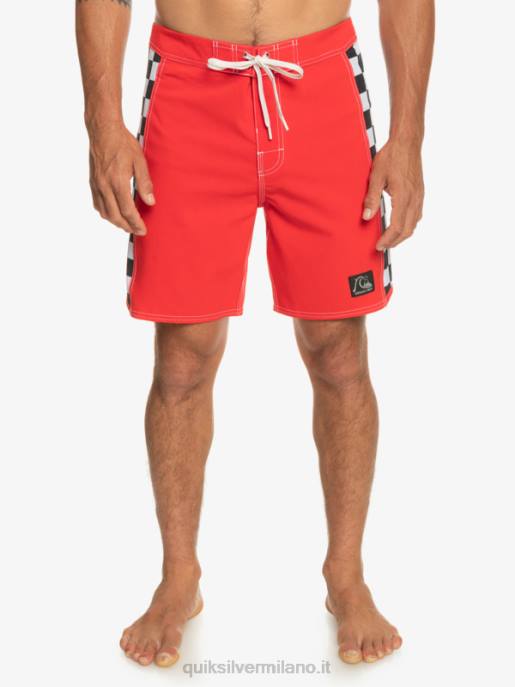 esso Quiksilver uomini boardshort originali dell\'arco 18 rosso ad alto rischio HTZR176