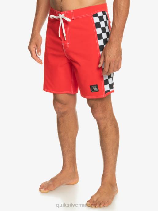 esso Quiksilver uomini boardshort originali dell\'arco 18 rosso ad alto rischio HTZR176