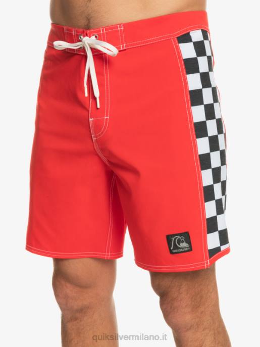 esso Quiksilver uomini boardshort originali dell\'arco 18 rosso ad alto rischio HTZR176