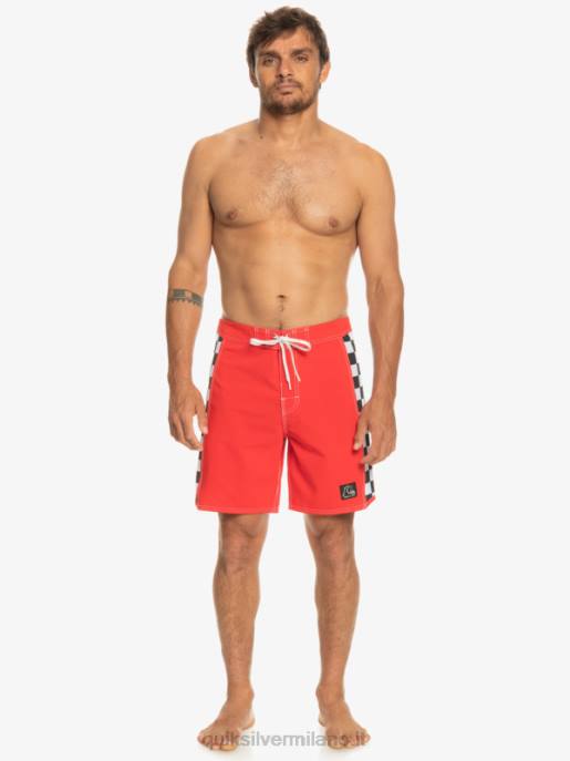esso Quiksilver uomini boardshort originali dell\'arco 18 rosso ad alto rischio HTZR176