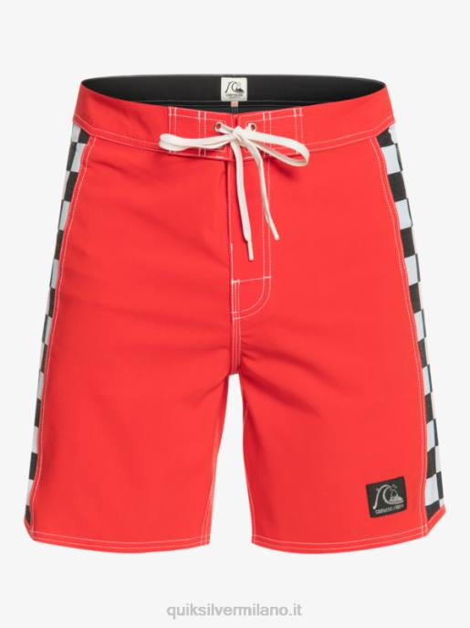 esso Quiksilver uomini boardshort originali dell\'arco 18 rosso ad alto rischio HTZR176