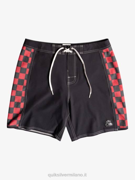 esso Quiksilver uomini boardshort originali dell'arco 18 vino rubino HTZR1734
