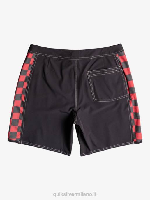 esso Quiksilver uomini boardshort originali dell\'arco 18 vino rubino HTZR1734