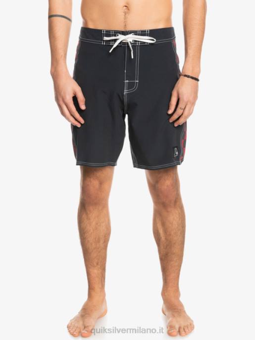esso Quiksilver uomini boardshort originali dell\'arco 18 vino rubino HTZR1734