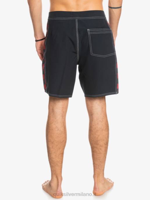 esso Quiksilver uomini boardshort originali dell\'arco 18 vino rubino HTZR1734