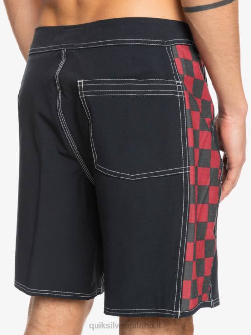 esso Quiksilver uomini boardshort originali dell\'arco 18 vino rubino HTZR1734