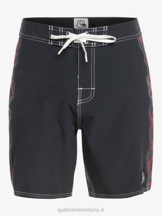 esso Quiksilver uomini boardshort originali dell\'arco 18 vino rubino HTZR1734