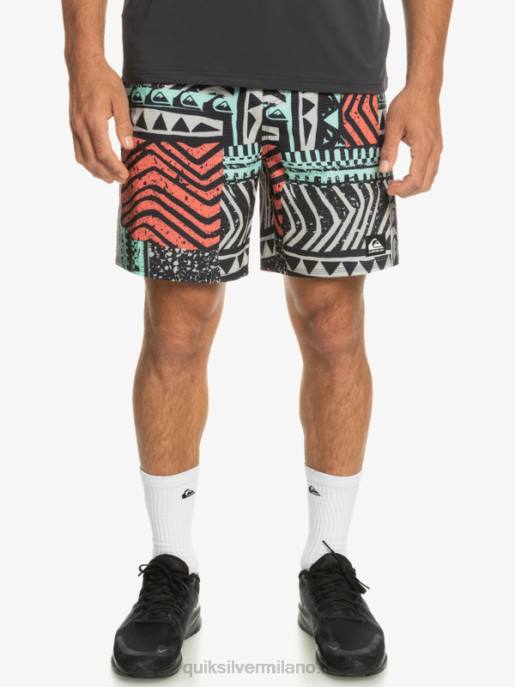 esso Quiksilver uomini highlite omni short 17 volley viola grigio HTZR808