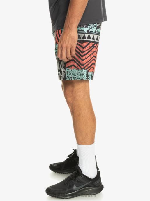 esso Quiksilver uomini highlite omni short 17 volley viola grigio HTZR808