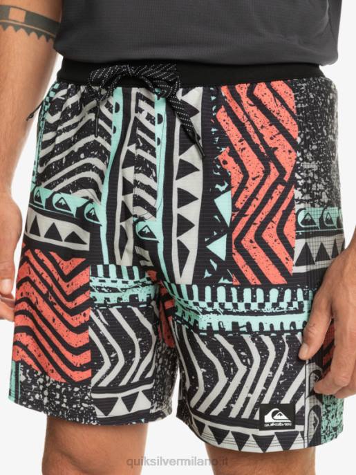 esso Quiksilver uomini highlite omni short 17 volley viola grigio HTZR808