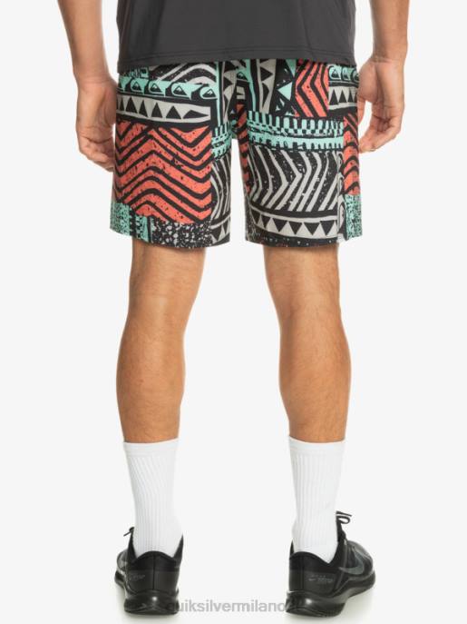 esso Quiksilver uomini highlite omni short 17 volley viola grigio HTZR808