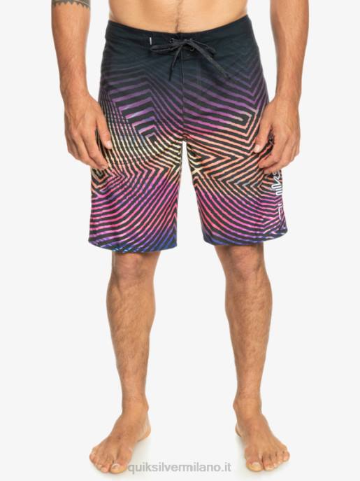 esso Quiksilver uomini l\'ordito di tutti i giorni dissolvenza 20 boardshorts asfalto HTZR1283