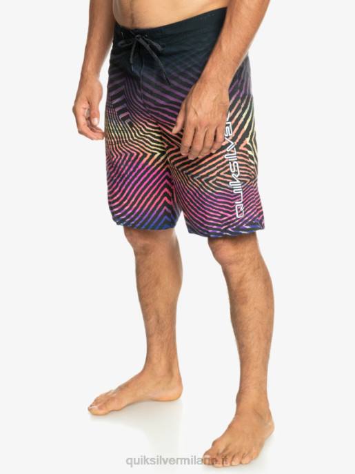 esso Quiksilver uomini l\'ordito di tutti i giorni dissolvenza 20 boardshorts asfalto HTZR1283