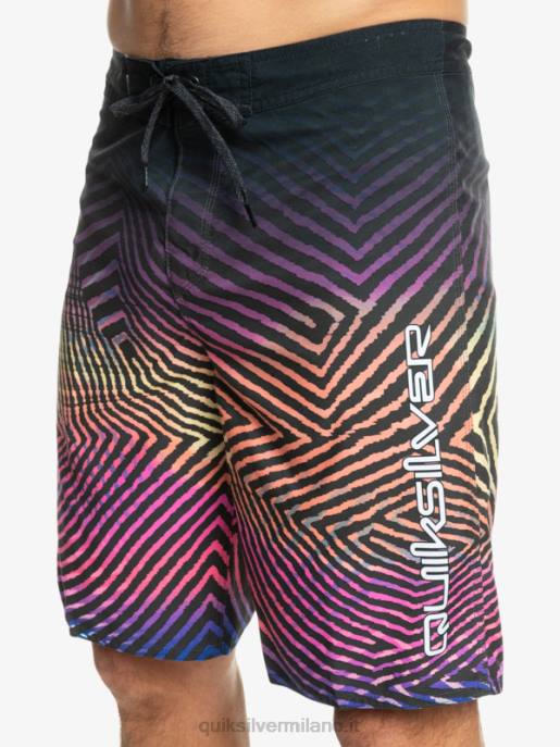 esso Quiksilver uomini l\'ordito di tutti i giorni dissolvenza 20 boardshorts asfalto HTZR1283