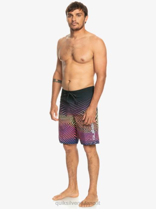 esso Quiksilver uomini l\'ordito di tutti i giorni dissolvenza 20 boardshorts asfalto HTZR1283