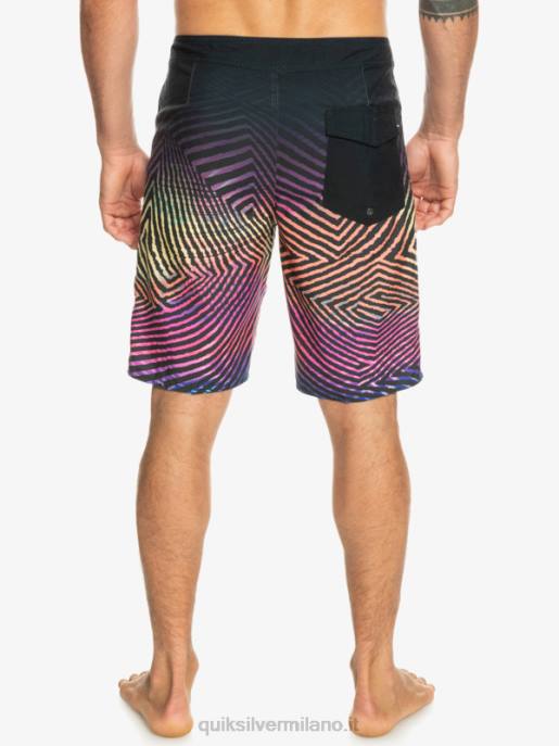 esso Quiksilver uomini l\'ordito di tutti i giorni dissolvenza 20 boardshorts asfalto HTZR1283