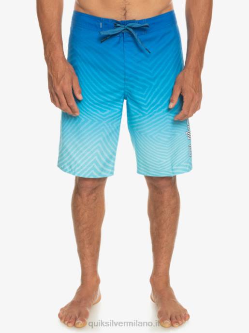 esso Quiksilver uomini l\'ordito di tutti i giorni dissolvenza 20 boardshorts boccaglio blu HTZR1282