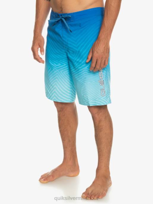 esso Quiksilver uomini l\'ordito di tutti i giorni dissolvenza 20 boardshorts boccaglio blu HTZR1282