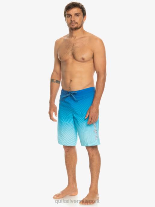 esso Quiksilver uomini l\'ordito di tutti i giorni dissolvenza 20 boardshorts boccaglio blu HTZR1282