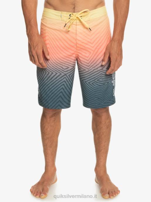 esso Quiksilver uomini l\'ordito di tutti i giorni dissolvenza 20 boardshorts marina di mezzanotte HTZR1284