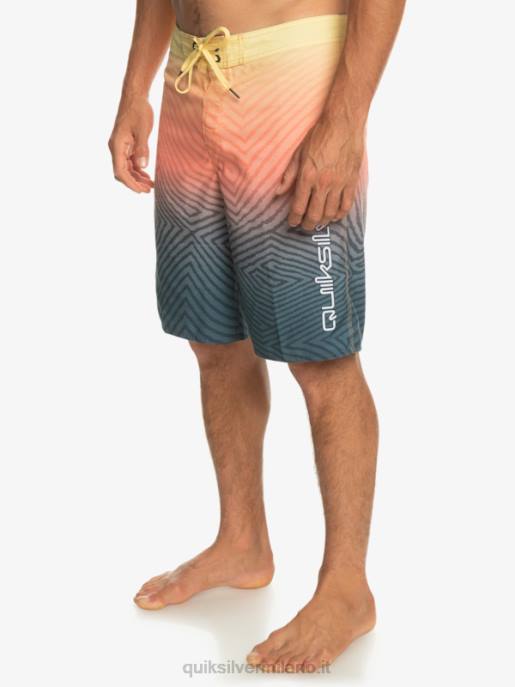 esso Quiksilver uomini l\'ordito di tutti i giorni dissolvenza 20 boardshorts marina di mezzanotte HTZR1284