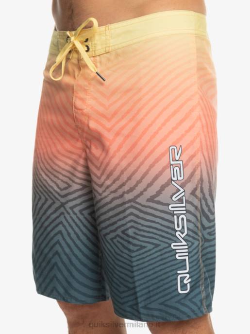esso Quiksilver uomini l\'ordito di tutti i giorni dissolvenza 20 boardshorts marina di mezzanotte HTZR1284