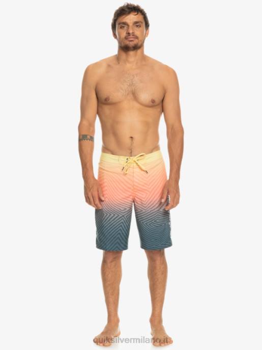esso Quiksilver uomini l\'ordito di tutti i giorni dissolvenza 20 boardshorts marina di mezzanotte HTZR1284