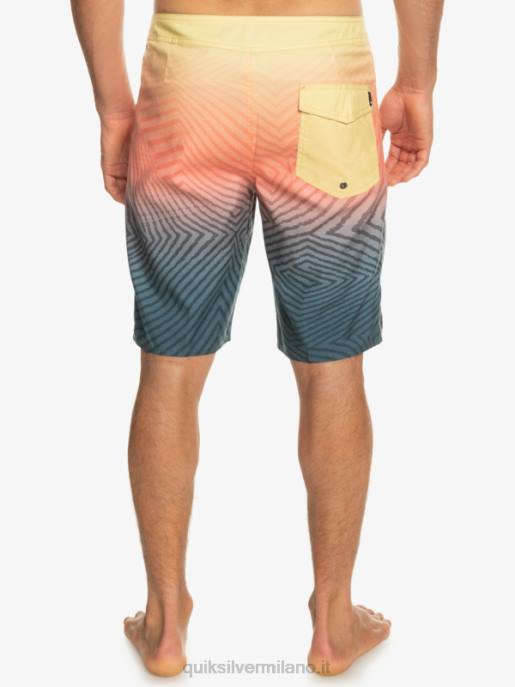 esso Quiksilver uomini l\'ordito di tutti i giorni dissolvenza 20 boardshorts marina di mezzanotte HTZR1284