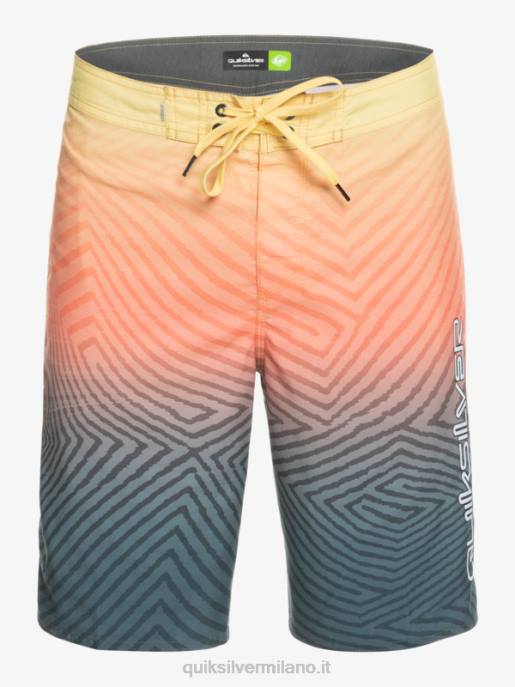 esso Quiksilver uomini l\'ordito di tutti i giorni dissolvenza 20 boardshorts marina di mezzanotte HTZR1284