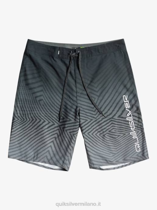esso Quiksilver uomini l'ordito di tutti i giorni dissolvenza 20 boardshorts nero HTZR1281