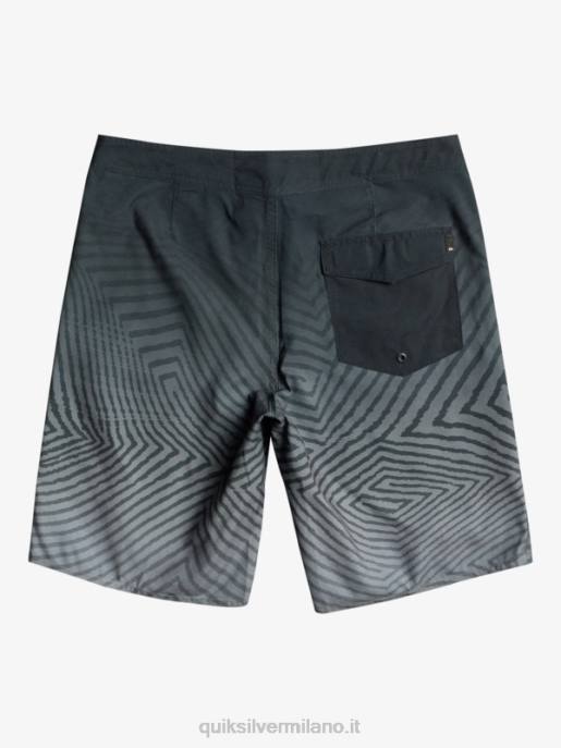 esso Quiksilver uomini l\'ordito di tutti i giorni dissolvenza 20 boardshorts nero HTZR1281