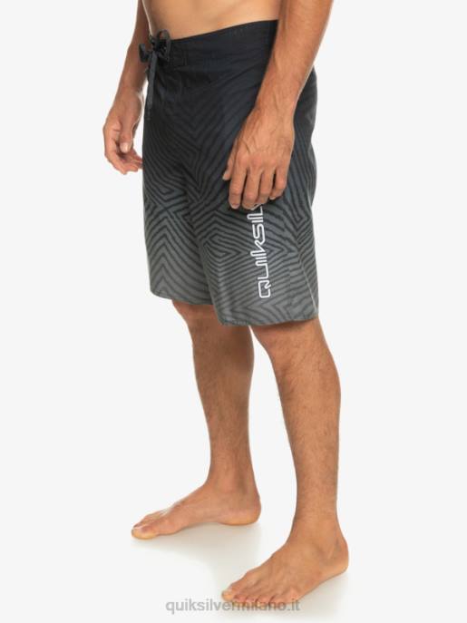esso Quiksilver uomini l\'ordito di tutti i giorni dissolvenza 20 boardshorts nero HTZR1281