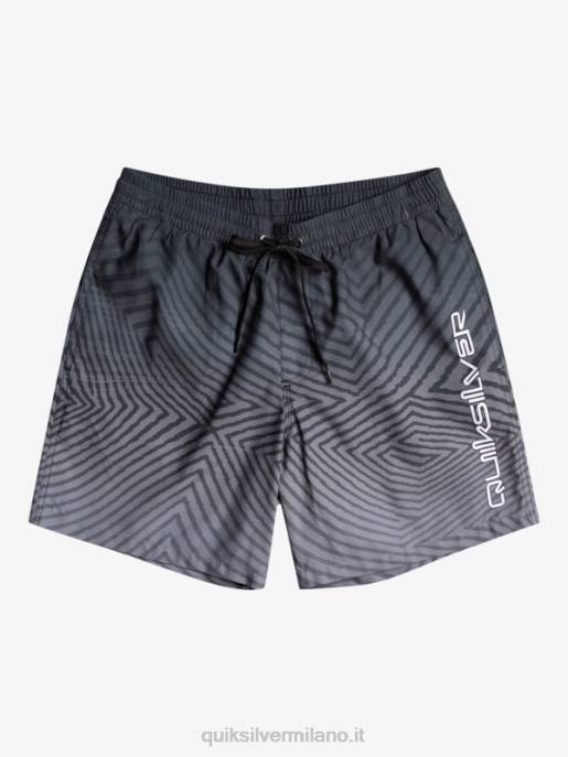 esso Quiksilver uomini logo deformato di tutti i giorni 17 raffiche nero HTZR1180