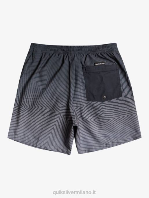 esso Quiksilver uomini logo deformato di tutti i giorni 17 raffiche nero HTZR1180