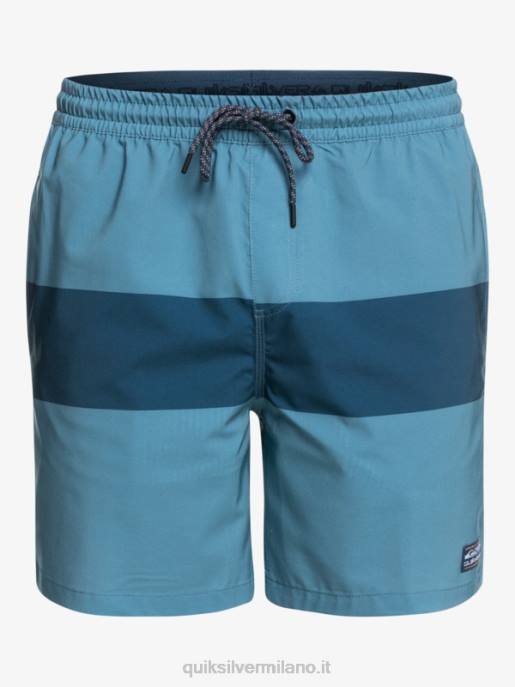 esso Quiksilver uomini omni training 17 pantaloncini elasticizzati azzurro provinciale HTZR1690