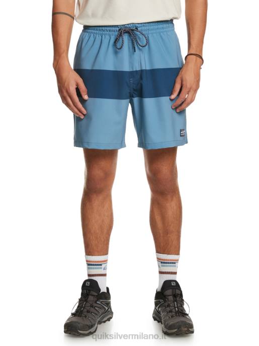 esso Quiksilver uomini omni training 17 pantaloncini elasticizzati azzurro provinciale HTZR1690