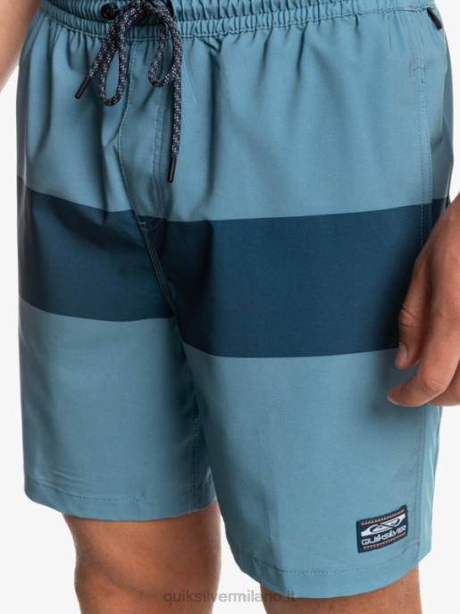 esso Quiksilver uomini omni training 17 pantaloncini elasticizzati azzurro provinciale HTZR1690