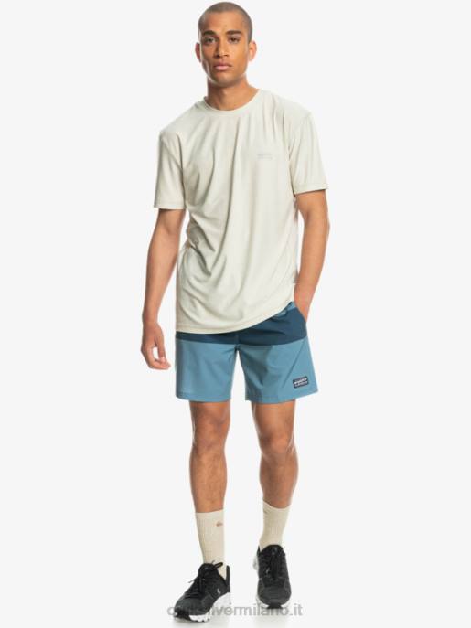 esso Quiksilver uomini omni training 17 pantaloncini elasticizzati azzurro provinciale HTZR1690