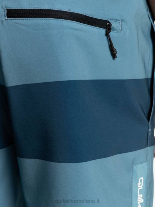 esso Quiksilver uomini omni training 17 pantaloncini elasticizzati azzurro provinciale HTZR1690