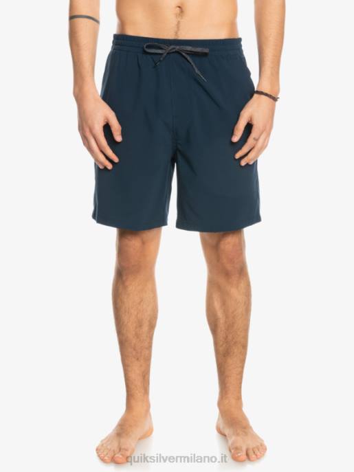 esso Quiksilver uomini pantaloncini anfibi ocean elastic 18 blazer blu scuro HTZR349