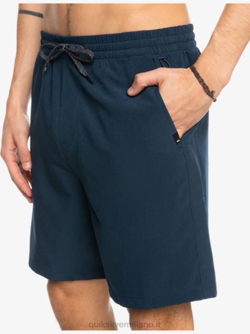 esso Quiksilver uomini pantaloncini anfibi ocean elastic 18 blazer blu scuro HTZR349