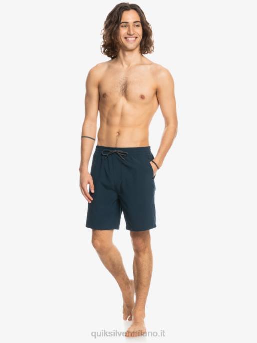 esso Quiksilver uomini pantaloncini anfibi ocean elastic 18 blazer blu scuro HTZR349