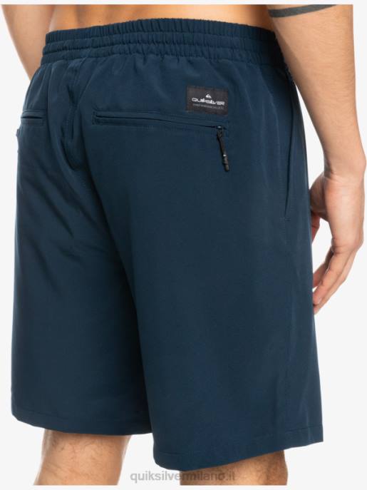 esso Quiksilver uomini pantaloncini anfibi ocean elastic 18 blazer blu scuro HTZR349