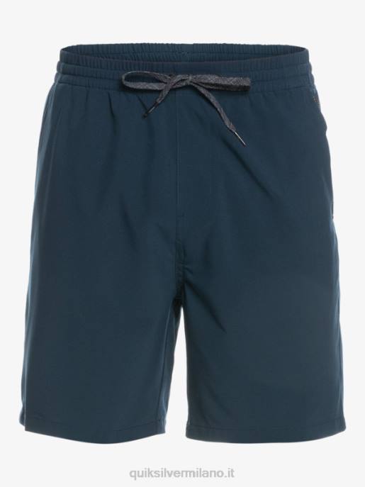 esso Quiksilver uomini pantaloncini anfibi ocean elastic 18 blazer blu scuro HTZR349