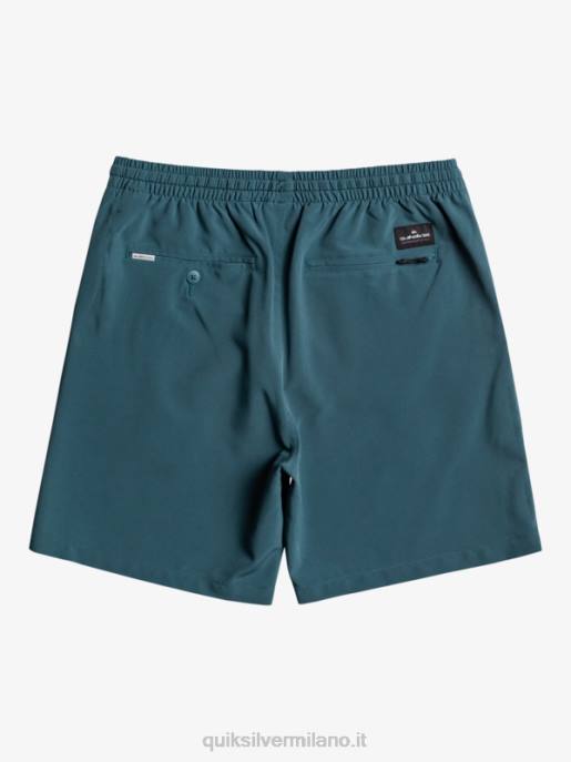 esso Quiksilver uomini pantaloncini anfibi ocean elastic 18 marina di mezzanotte HTZR345