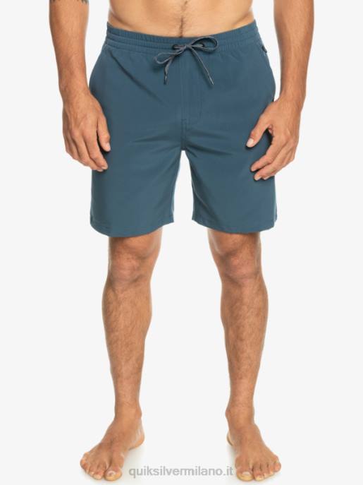 esso Quiksilver uomini pantaloncini anfibi ocean elastic 18 marina di mezzanotte HTZR345