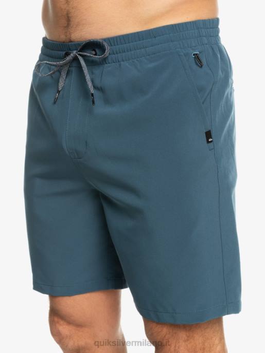 esso Quiksilver uomini pantaloncini anfibi ocean elastic 18 marina di mezzanotte HTZR345