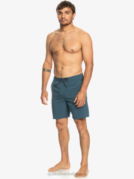 esso Quiksilver uomini pantaloncini anfibi ocean elastic 18 marina di mezzanotte HTZR345