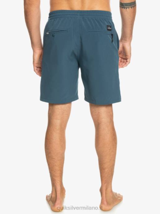 esso Quiksilver uomini pantaloncini anfibi ocean elastic 18 marina di mezzanotte HTZR345