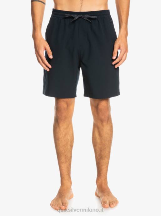 esso Quiksilver uomini pantaloncini anfibi ocean elastic 18 nero HTZR342